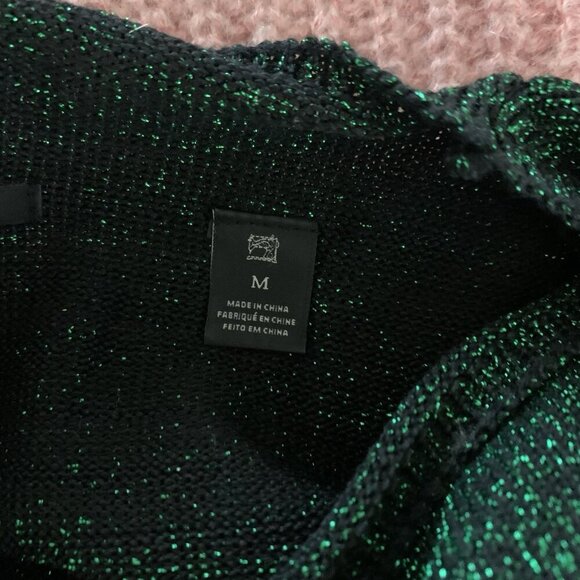 Scotch And Soda Maison Scotch Colorblock Knit Sweater Green Pink Tan Medium - Picture 7 of 8